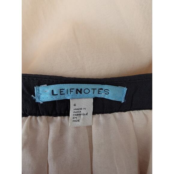 LEIFNOTES Anthropologie Shift Dress Sz 6 Brimming Borders Beaded Patchwork Boho - Picture 10 of 12